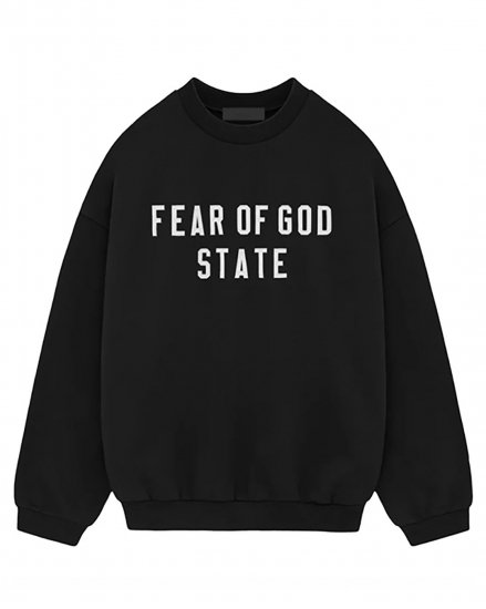 FOG ESSENTIALSHEAVY FLEECE CREWNECKBLACK2024