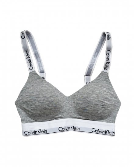 CALVIN KLEIN UNDERWEAR WOMENSLIGHTLY LINED BRALETTEGREY2024