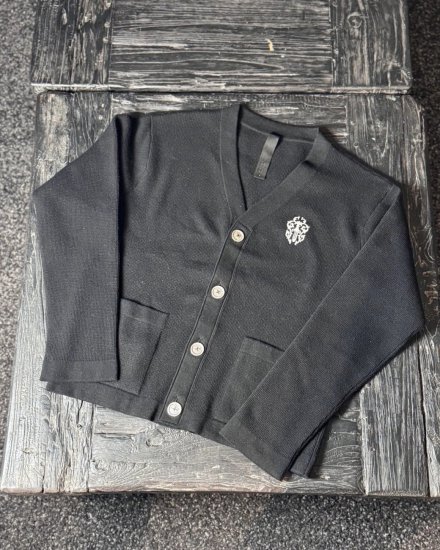 CHROME HEARTS  SWEATER U REGULATOR CARDIGAN THRML CASHMERE HAILY DAGGERBLACK 2024