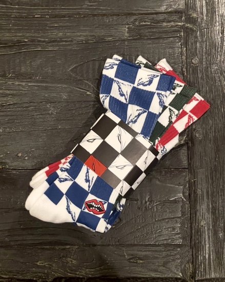 CHROME HEARTS MATTY BOYۡSOCKS PPO U SPORT 3PKTGREEN / RED / BLUE2024