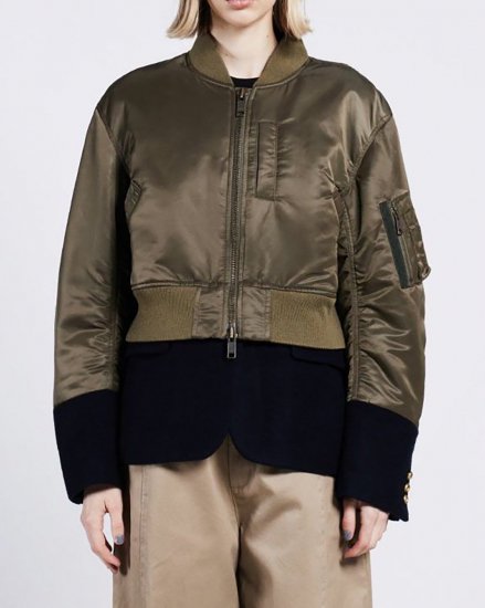 DOUBLE STANDARD CLOTHINGJACKET DOCKING BOMBER JACKETKHAKI2024