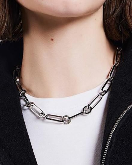 DOUBLE STANDARD CLOTHINGHANDMADE CHAIN NECKLACESILVER2025ղ