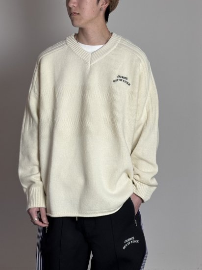 ALWAYS OUT OF STOCKGAME KNIT PULLOVERRAW WHITE2024ߡ12.7(sat) 21:00 Arrivals