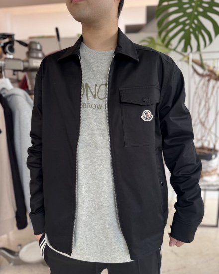 MONCLER HOMMECAMICIA ZIP UP SHIRTSBLACK2025ղ