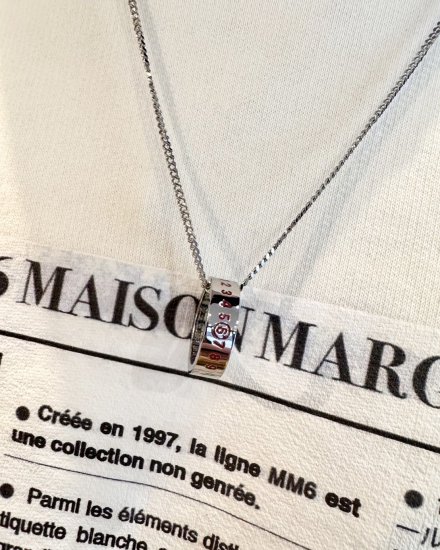 MM6 MAISON MARGIELAYEAR OF THE SNAKE NUMERIC NECKLACESILVER2025ղ