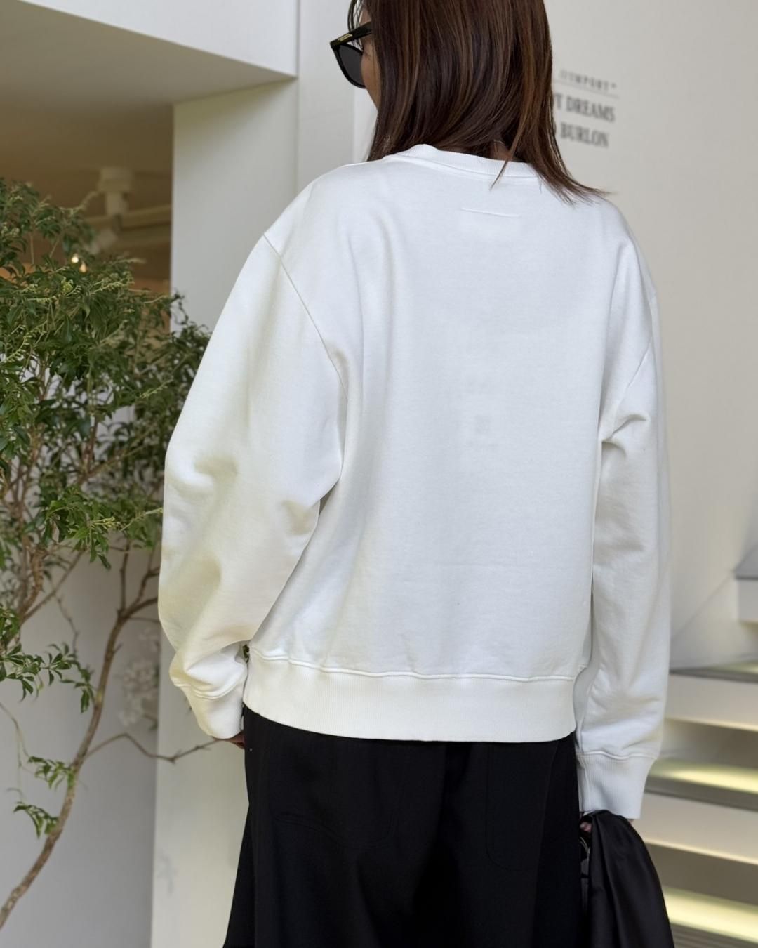 MM6 MAISON MARGIELA｜SWEATSHIRT｜OFF WHITE｜2025春夏｜正規