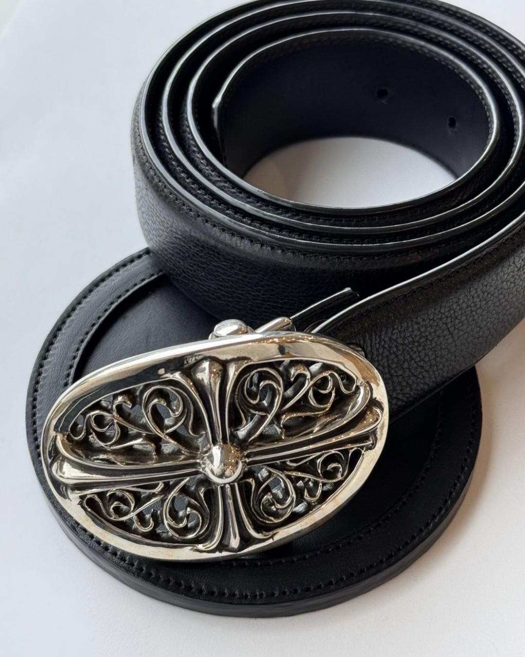 CHROME HEARTS｜BELT OVAL BUCKLE / BELT STRAP 1.5｜925 SILVER