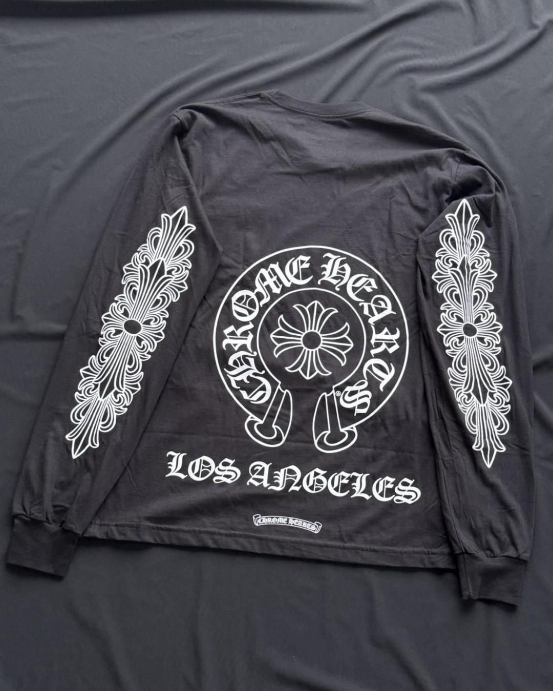 希少 レア CHROME HEARTS L.A 限定 L/S Tee L.A 限定】CHROME HEARTS ｜ LS TEE LA-5｜BLACK｜2025