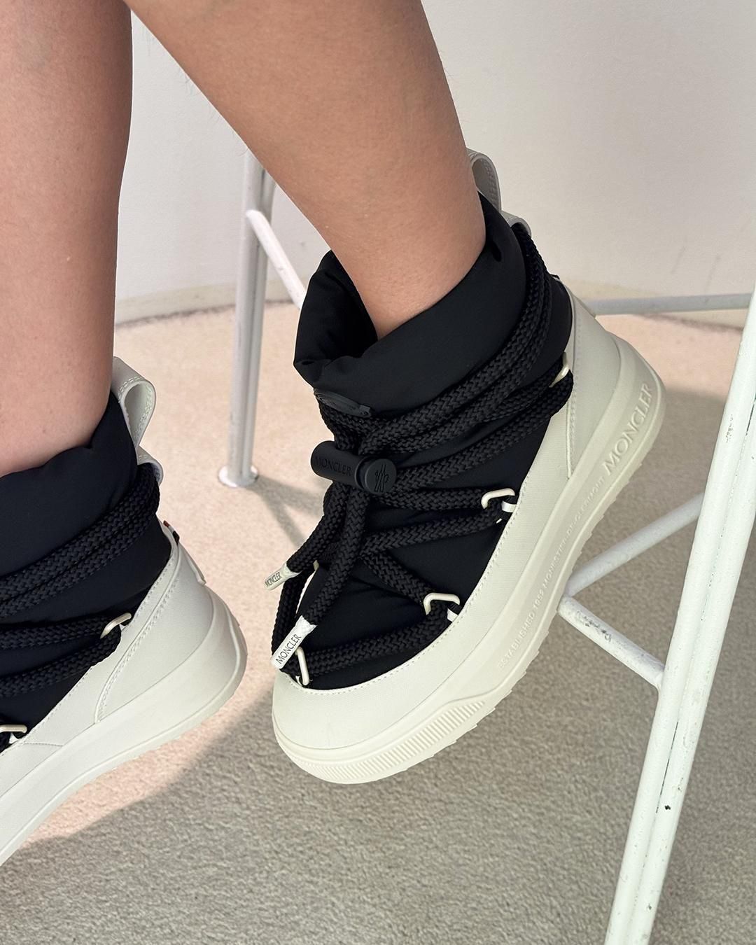 MONCLER FEMME｜ALTVE MID SNOW BOOTS｜BLACK｜2025秋冬 ｜正規