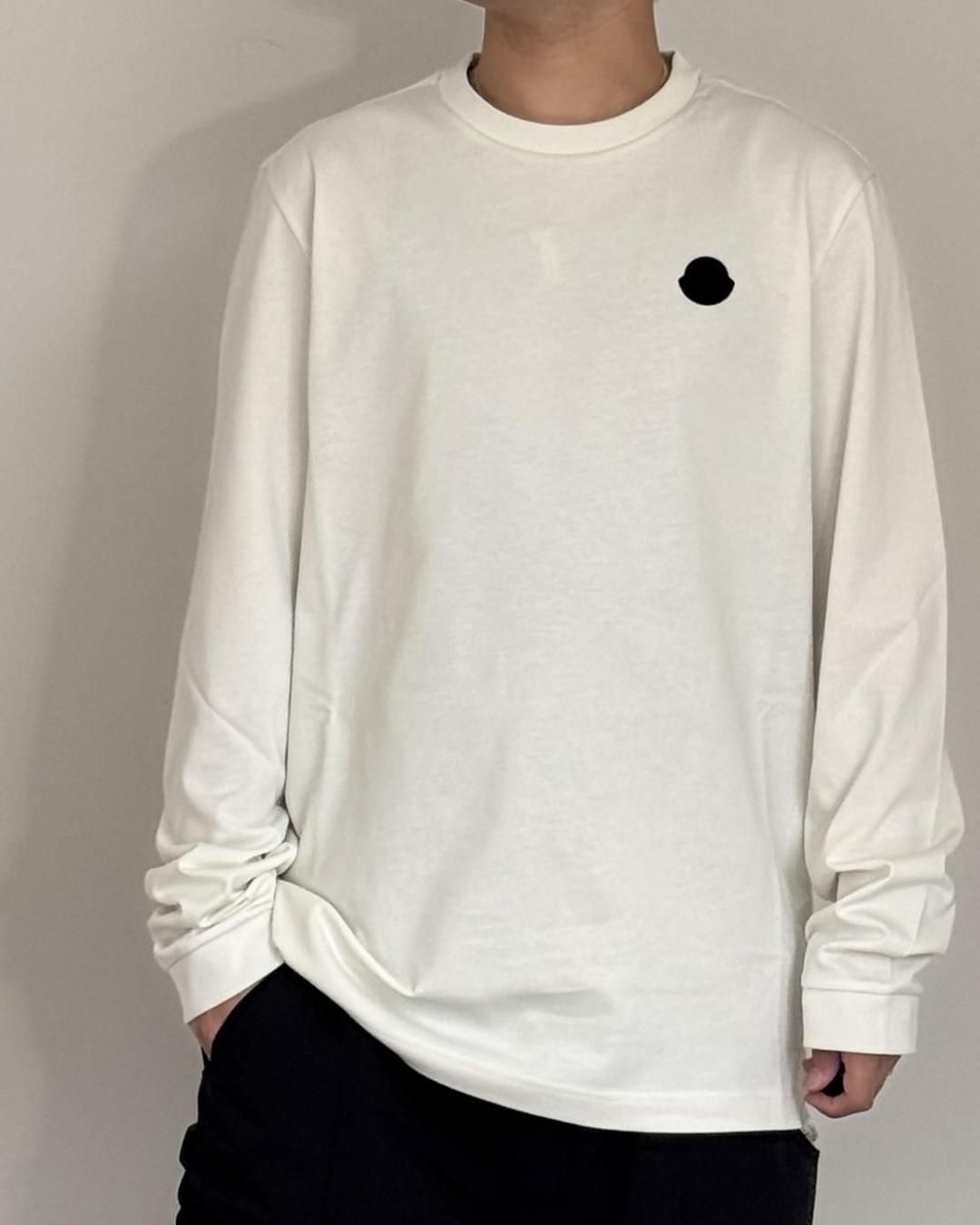 MONCLER HOMME｜LS T-SHIRTS｜WHITE｜2025秋冬 モンクレール メンズ