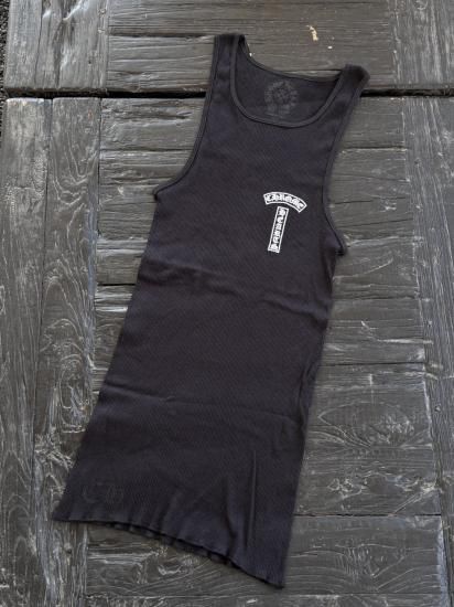 CHROME HEARTSRIB TANK TOP C25-5BLACK