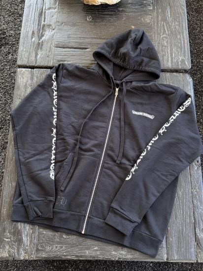 CHROME HEARTSZIP UP HOODIE CL-2 BLACK