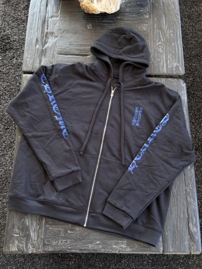CHROME HEARTSZIP UP HOODIE C25-1DGR BLUE / BLACK
