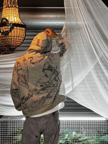 SAINT Mxxxxxx �� Alexis Ross��ALX_HOODIE / DRAWING��GREY | 2025����