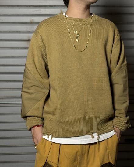 NEXUSVII | DAMAGED COTTON KNIT | CAMEL | 2025 