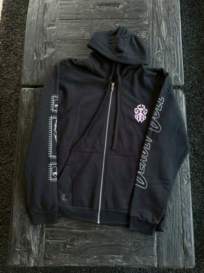 CHROME HEARTS��ZIP UP HOODIE CH+JJS JJS25��BLACK