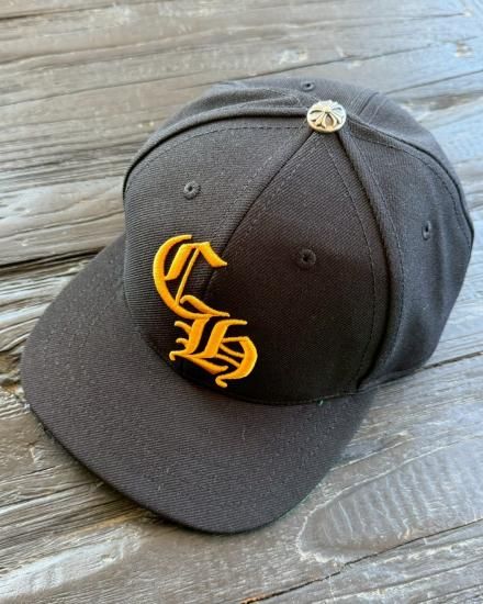 CHROME HEARTS6 PANEL CAP ON FIELD CAPBLACKYELLOW