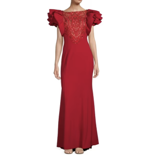 TADASHI SHOJI ( 硼) Ω ܡȥͥå󥰥ɥ쥹 ꥫľ͢  RED