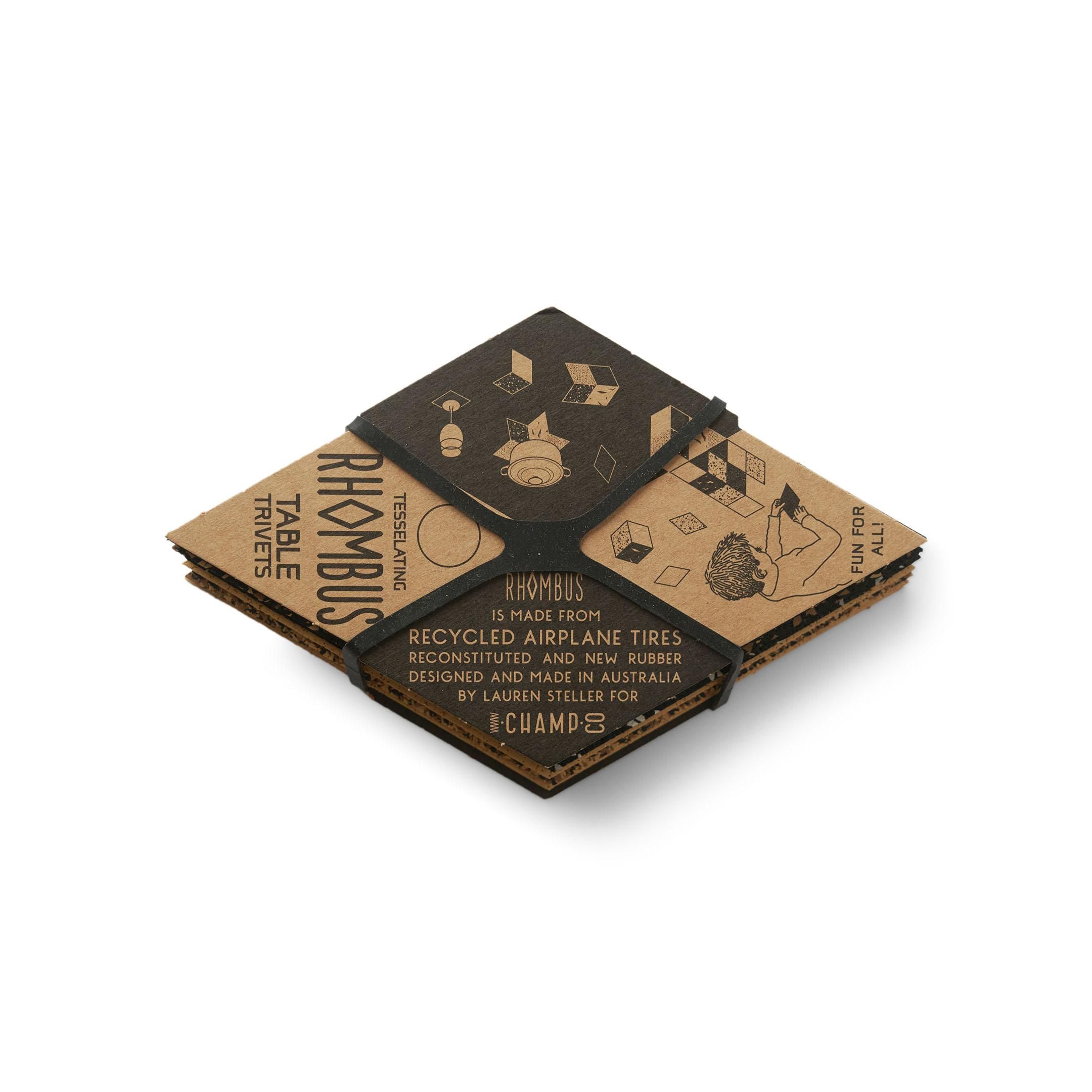 Rhombus｜Table Trivets - 6 Pack｜ランバス 耐熱性マルチ