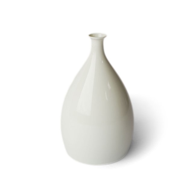 Flower base - OLD Kutani - white porcelain｜フラワーベース - オールド九谷焼 白磁
