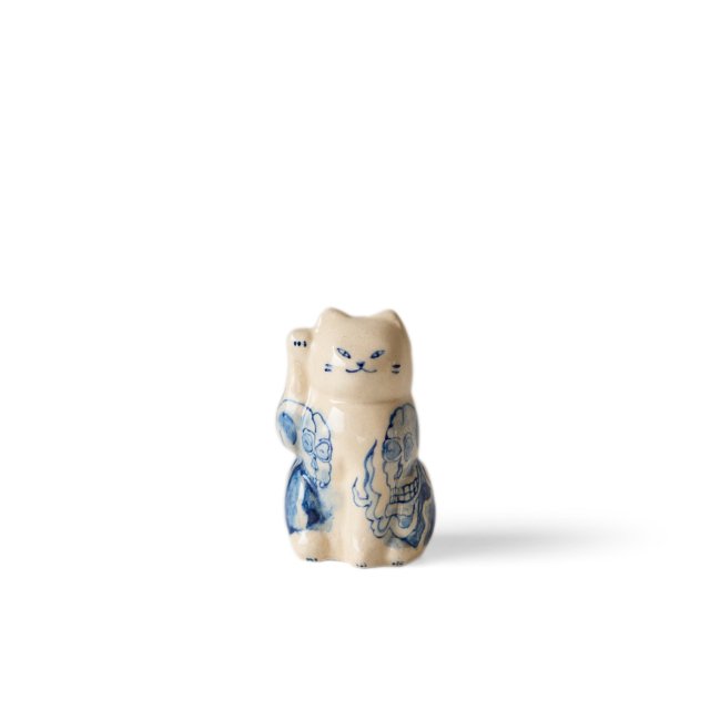 Ceramic Art beckoning cat - Skullþǭ - 줳