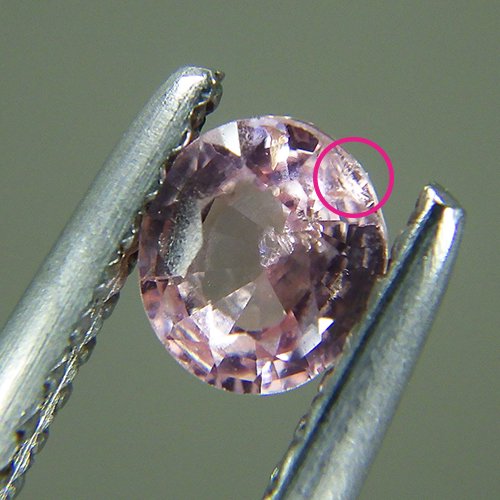 【難あり】パパラチアサファイア0.371ct ルースDPSミニ鑑別 - パパラチアサファイアならパパラチア小町 by宝石小町