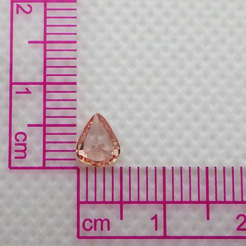 パパラチアサファイア0.612ct ルースアカデミー鑑別 - パパラチア