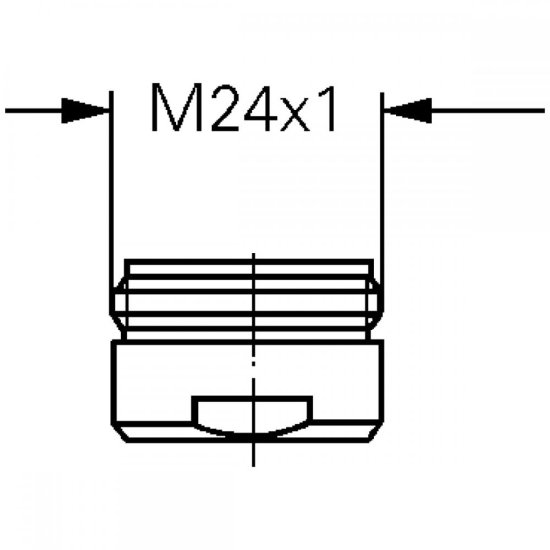 エアレーターM24×1外ネジ型 マウザータイプ(クローム) - グローエ公式オンラインストア