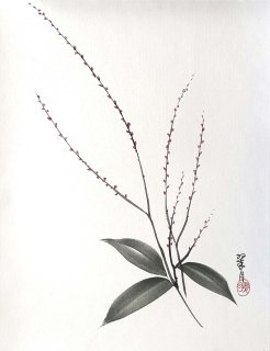We are selling an original sumi-e (colored painting) of 