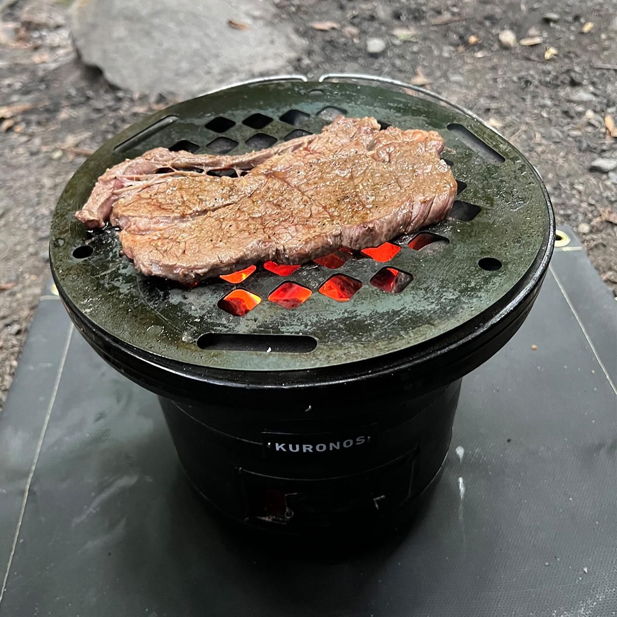 三河特産炭火焼コンロ 黒七輪 瓦七輪 30cm - 調理器具