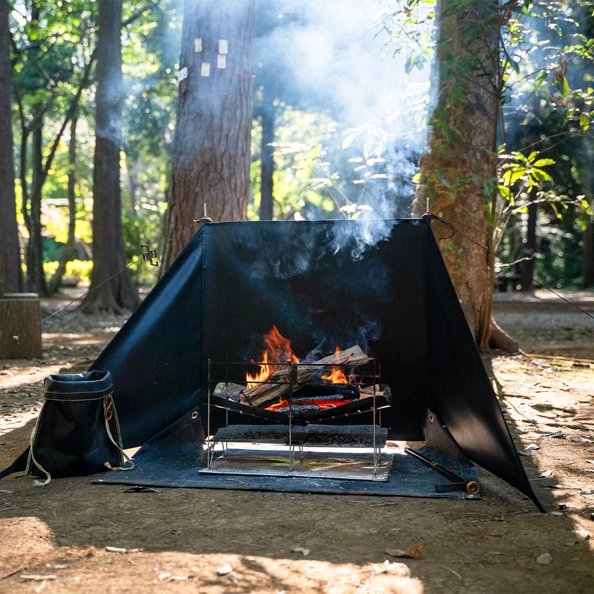 ZEN CAMPS 火護り HIMORI 焚き火 陣幕リフレクター 風防 風よけ 水っぽかっ