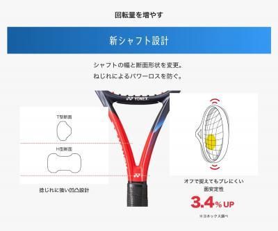 YONEX VCORE 100 テニスラケット 2023 G1 ヨネックス ブイコア 100 2023年モデルYONEX VCORE 100 2023(G2