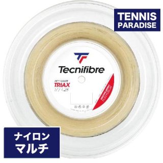 Tecnifibre テクニファイバー テニスガット ストリング TRIAX / トライアックス 1.28 1.33 (TFSR301) ナチュラルカラー 200mロール