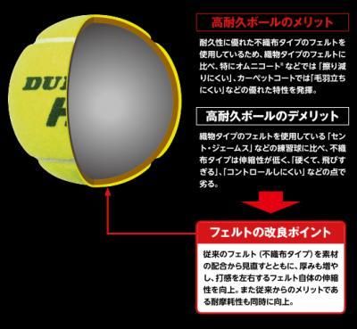 DUNLOP HD テニスボール 60球　すぐに発送します！ DUNLOP 「SDGsプロジェクト」ダンロップ 硬式テニスボール
