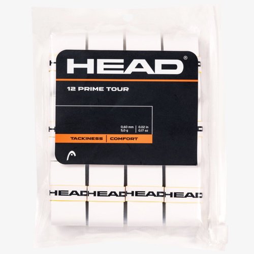 HEAD ヘッド テニス グリップテープ オーバーグリップ プライム ツアー 12本入 / PRIME TOUR 12本入 (285631) ホワイト  - TENNIS PARADISE