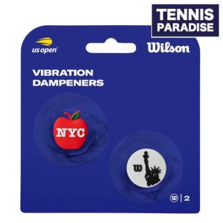 Wilson 륽 ƥ˥ USץ 2024 ץʡ 2 / US OPEN 2024 DAMPENERS RED/BLACK 2PK (WR8412201001)