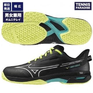 2024 mizuno �ߥ��� �ƥ˥����塼�� ����˥��졼 �������֥���������5�����ѡ��磻�� / WAVE EXCEED 5 (61GB231446) �֥�å� �� �ۥ磻�� �� ��������