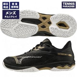 2023 mizuno �ߥ��� �ƥ˥����塼�� ����˥��졼 �������֥��������ɥ饤��2�磻�� / (61GB231801) �֥�å� �� ������� �� �ۥ磻��