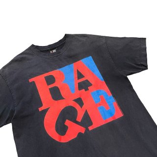 2000s!! "Rage Against The Machine" band print T-shirt (size L)