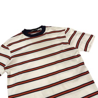 Made in Italy!! 1990s stripe print T-shirt (size M)