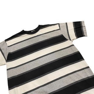 2000s!! Old stripe print T-shirt (size L)