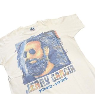 Made in USA!! 1990s Jerry Garcia band print T-shirt (Ź)