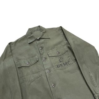 1970s!! USMC OG107 baker shirt (Ź)