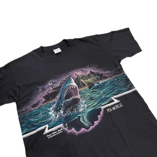 Made in Mexico!! 1990s Shark print T-shirt (Ź)
