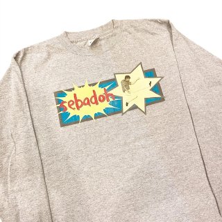 Made in USA !! 1990s Old Sebadoh band print long sleeve T-shirt (Ź)