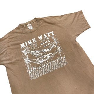 1990s!! MIKE WATT band tour print T-shirt (size XL)
