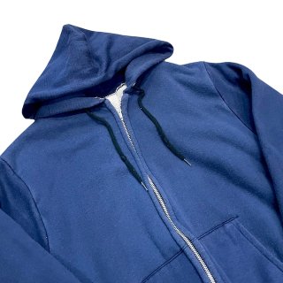 Made in USA!! 1970-80s plain zip up sweat parka (size M)