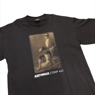 Dead stock !! Made in USA !! 1990s Old Anthrax print T-shirt (Ź)