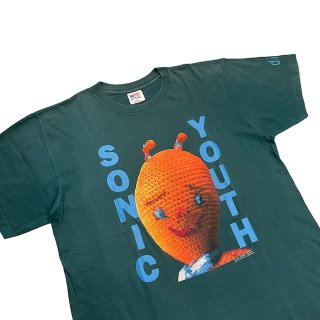 Special!! Made in USA 1990s Sonic youth band print T-shirt (size XL)
