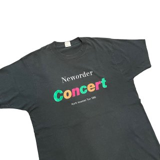 Made in USA!! 1980s New order band tour print T-shirt (Ź)
